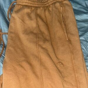 Vs pink ivy fleece wide leg sweats